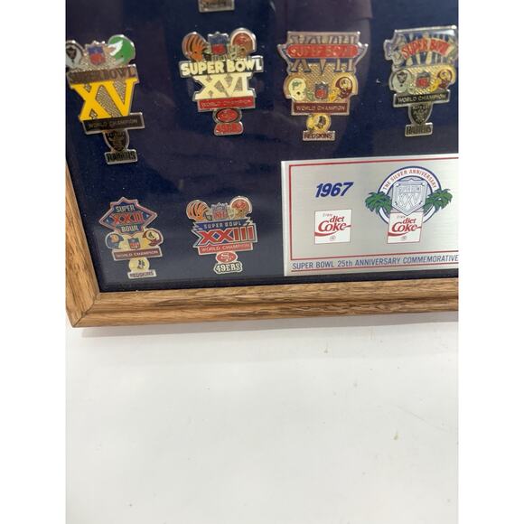 NFL SUPER BOWL XXV PIN SET COCA-COLA 1991 COMMEMORATIVE LIMITED 1500 PETER DAVID - Picture 8 of 10